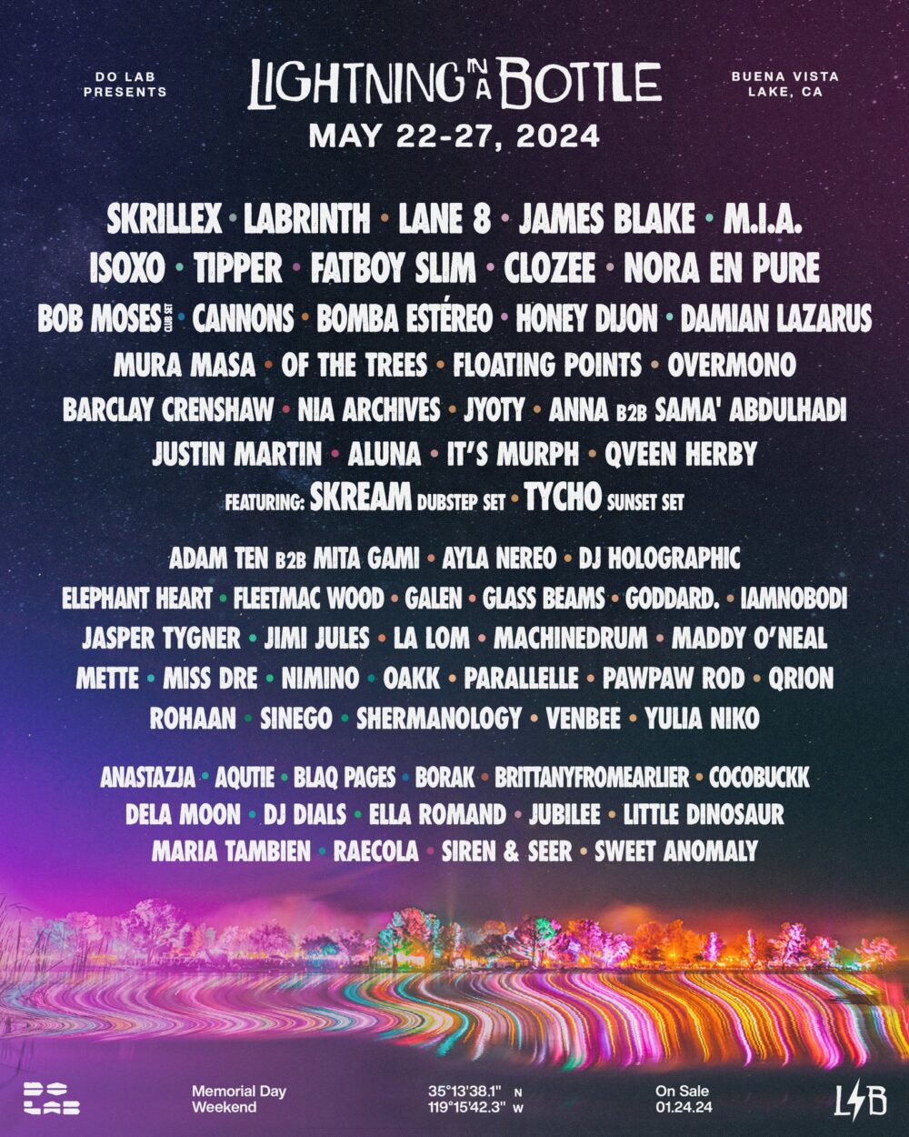 Lightning In A Bottle 2024 lineup, tickets, Music Festival, iEDM