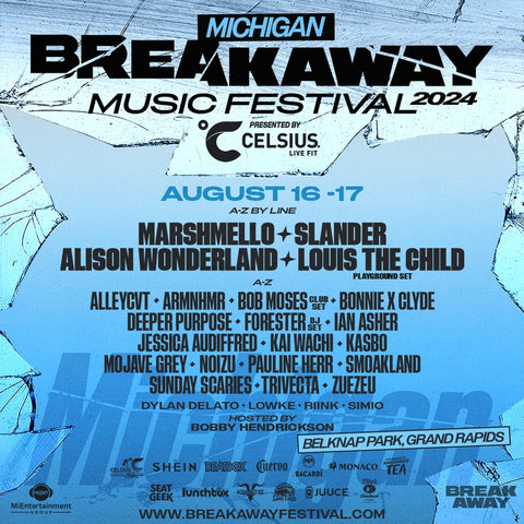 Music Festivals 2024, EDM, tickets, lineup, Breakaway, Michigan