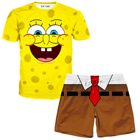 Sponge Life T-Shirt And Shorts Combo
