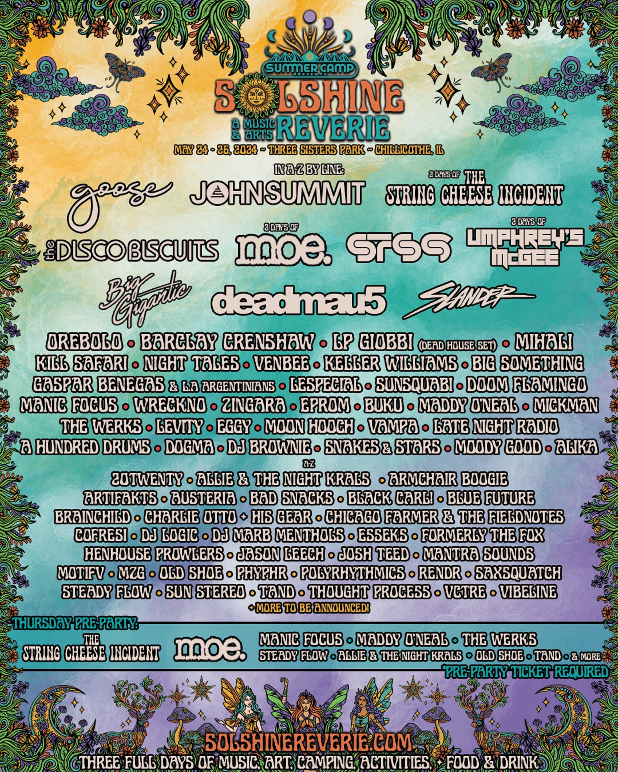 Solshine Reverie 2024 lineup, tickets, Music Festival, iEDM