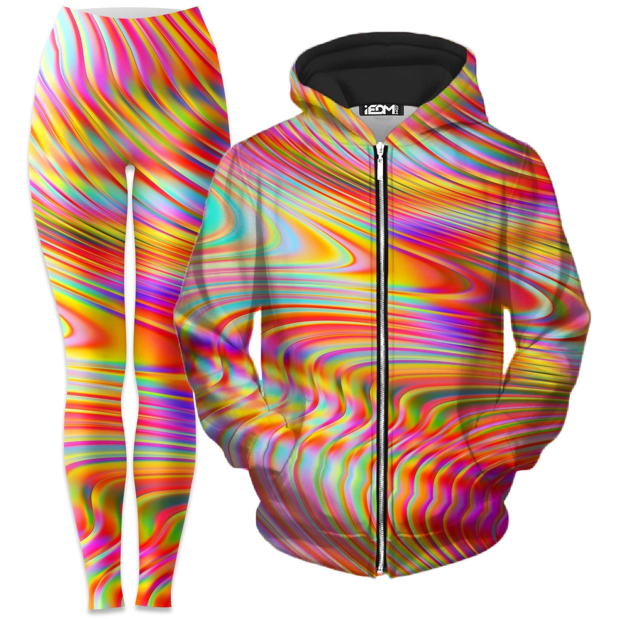 Afternoon Delight Zip-Up Hoodie and Leggings Combo