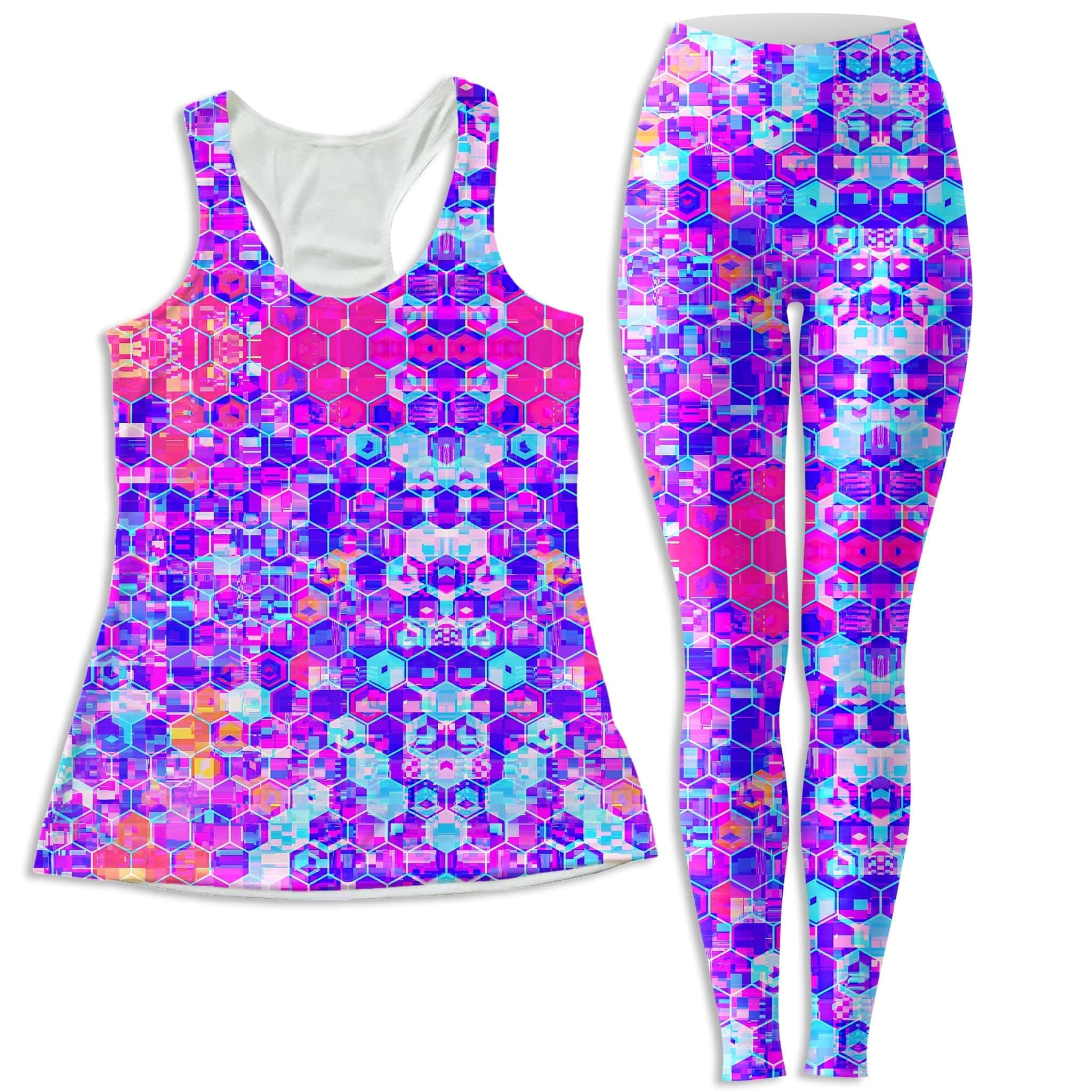 Blocks Of Life Women's Tank and Leggings Combo