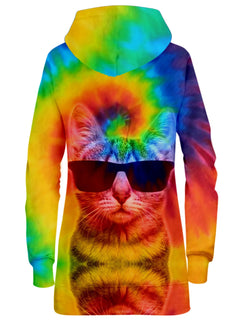 Big Tex Funkadelic - Kitten Tie-Dye Hoodie Dress