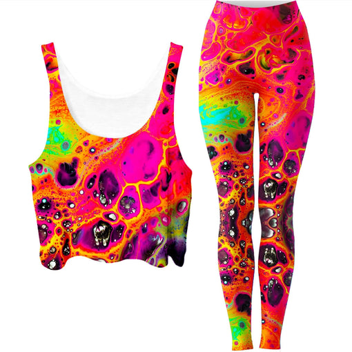 Magic Mushrooms Crop Top and Leggings Combo