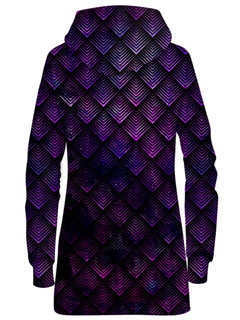 Noctum X Truth - Galactic Dragon Scale Purple Hoodie Dress