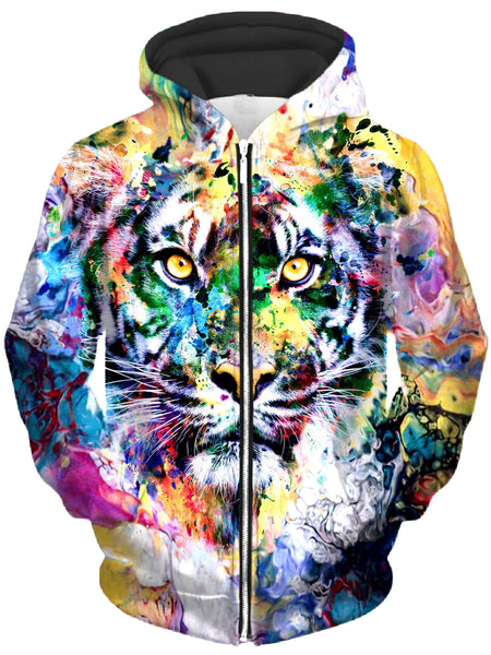 Tiger Unisex Zip-Up Hoodie | iEDM