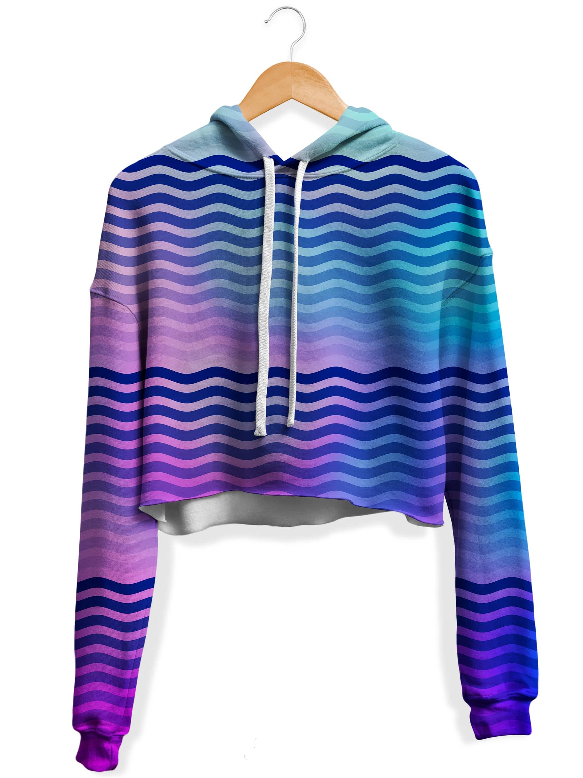 Beach Waves Crop Hoodie and Leggings Combo