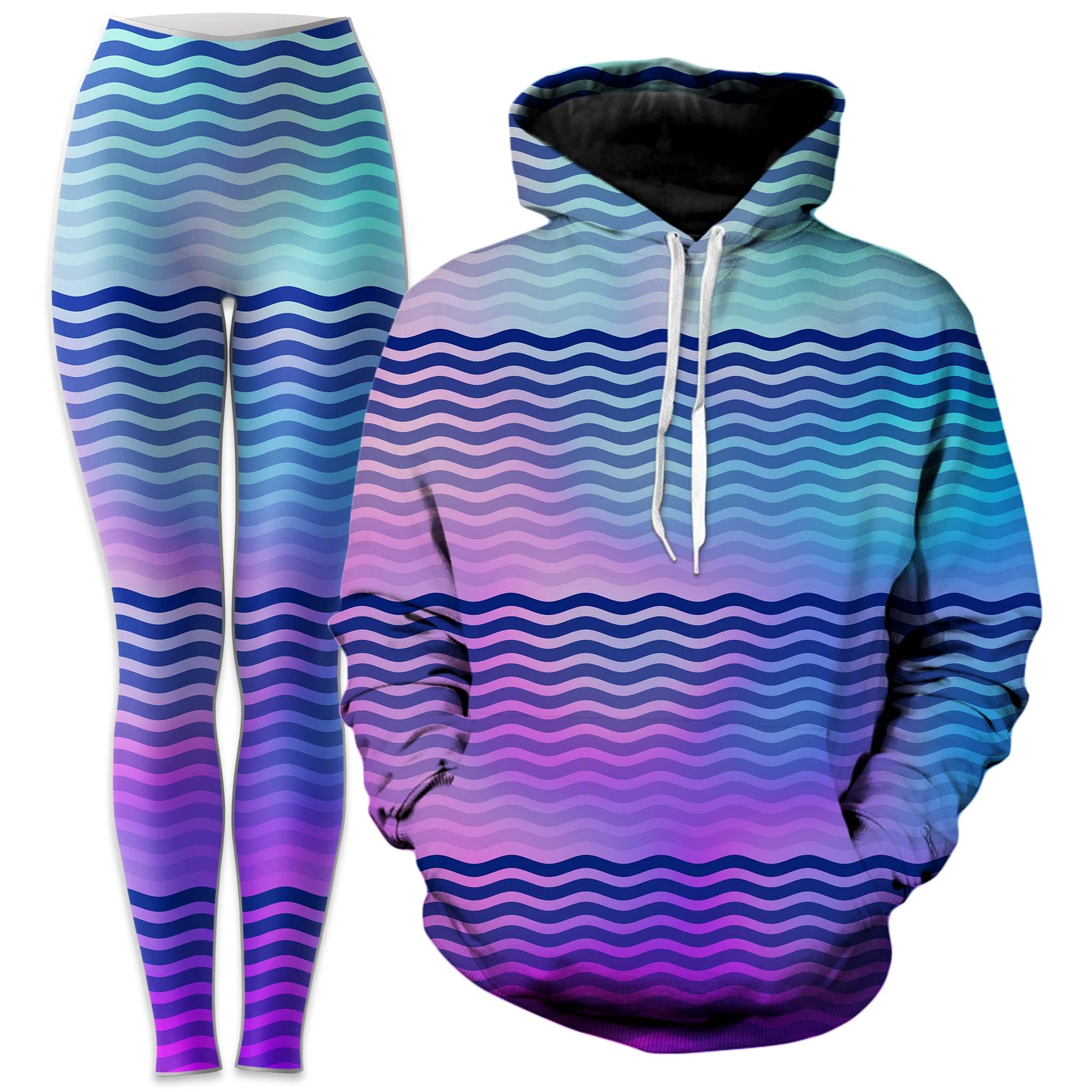 Beach Waves Hoodie and Leggings Combo