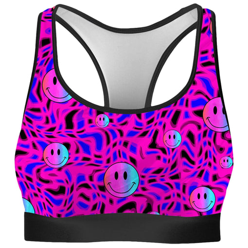 Acidic Drip Sports Bra, Festival Sports Bra, Rave Bra