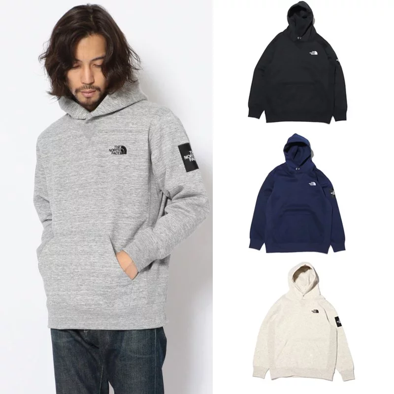 the north face square logo hoodie