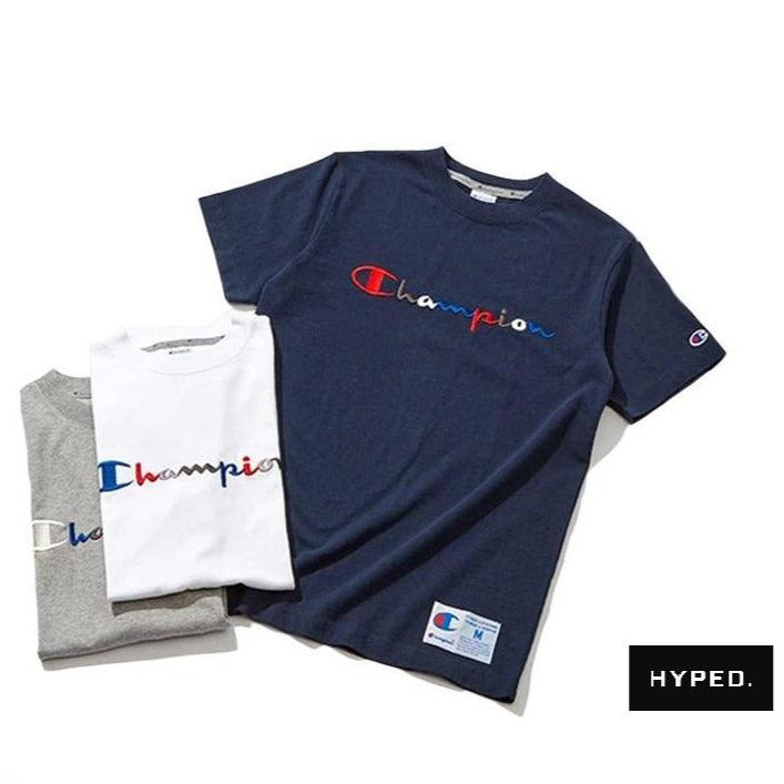 Champion Rainbow Logo T-Shirt Tee (JAPAN) – hyped.
