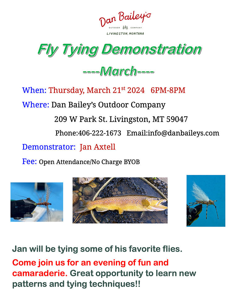 axtell fly tying demo march 2024