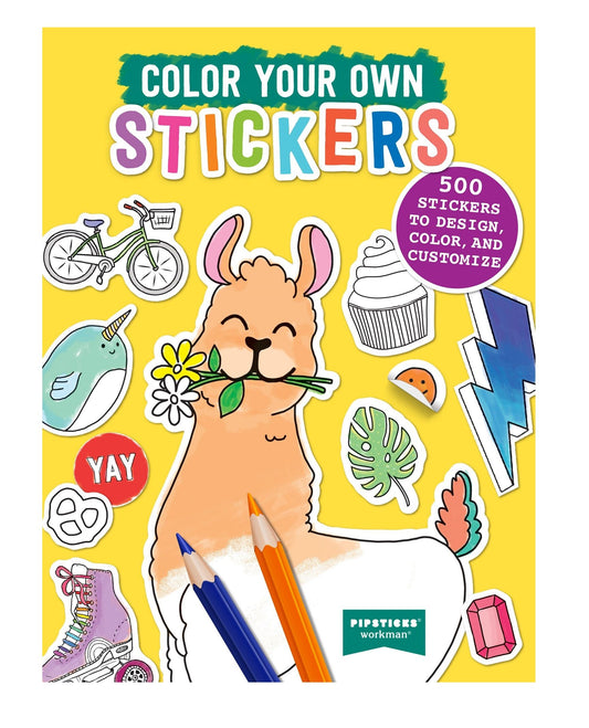 Color Your Own Stickers Book