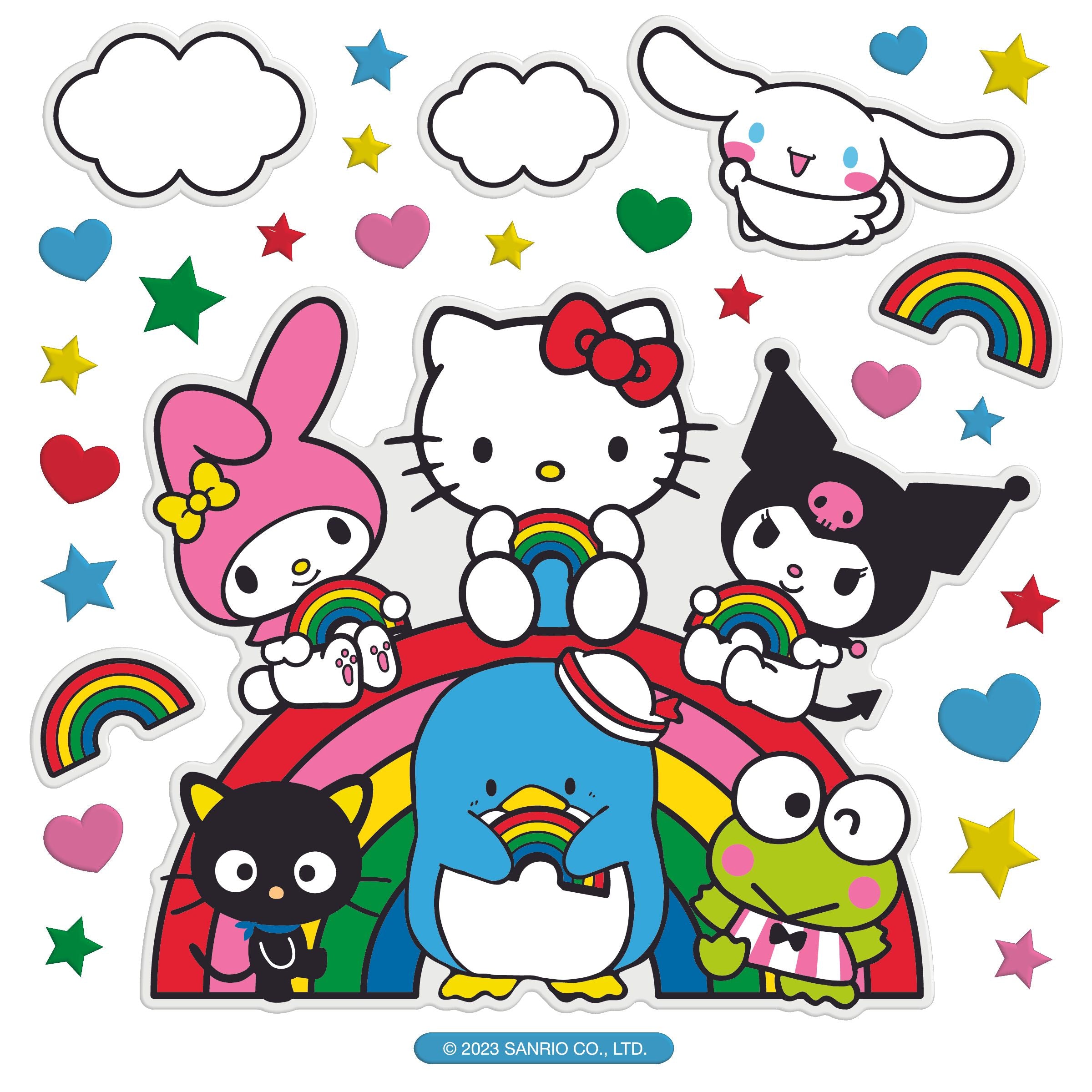 Hello Kitty And Friends Rainbow Pals Super Big Puffy - Pipsticks product image