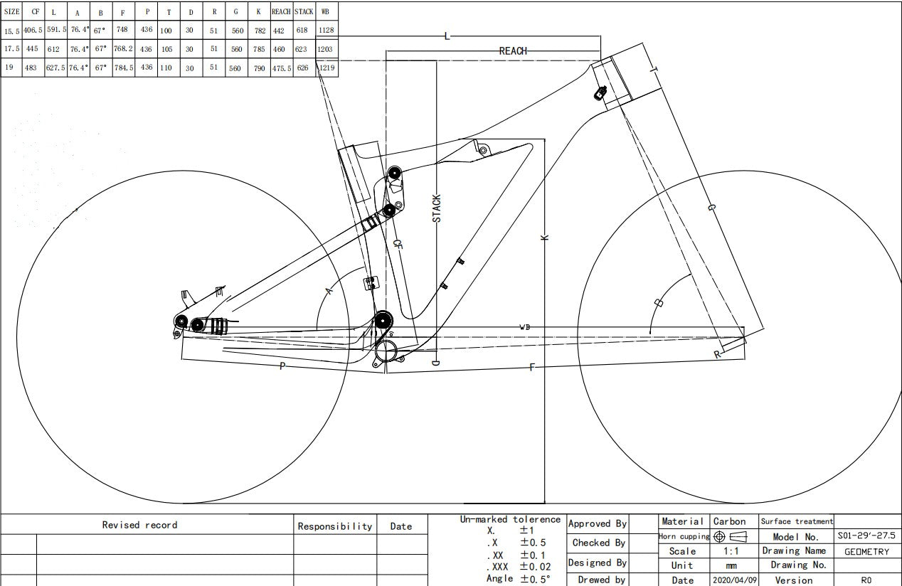 SAVA suspension carbon mountain bike geometry