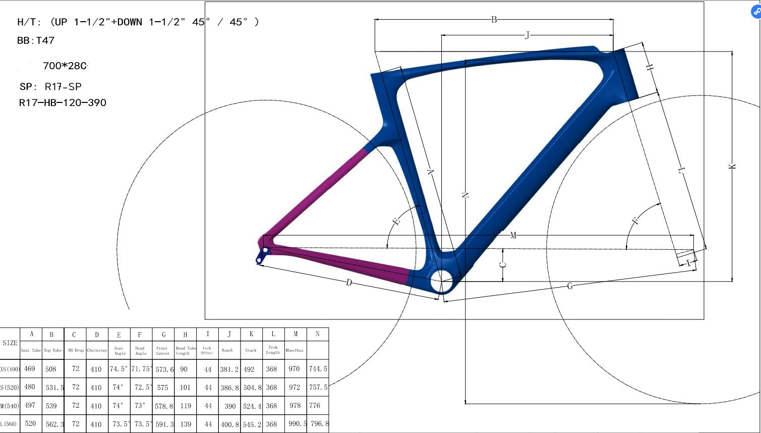 R17 Frame Geometry