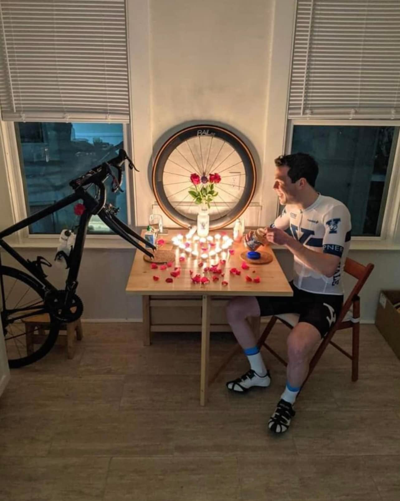 Valentine's Day cycling