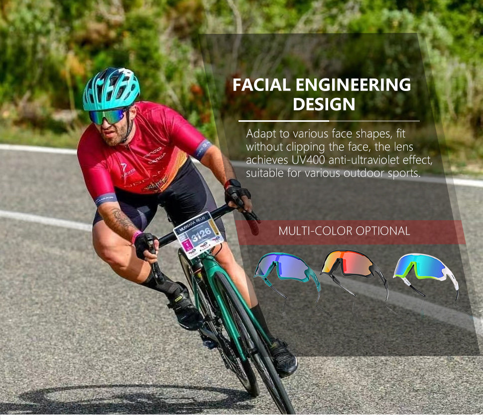 KOOTU Unisex Cycling Sunglasses Polarized Glasses For Road MTB-SAVA Carbon Bike