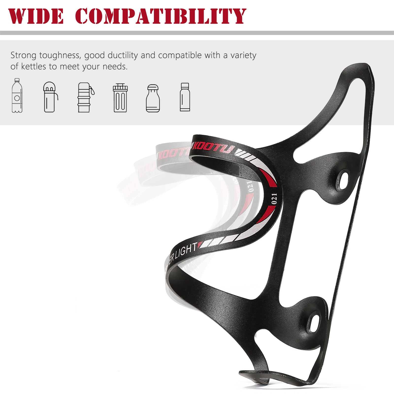 KOOTU Water Bottle Cage Lightweight Aluminum Alloy Anti Rust Bottle Holder-SAVA Carbon Bike