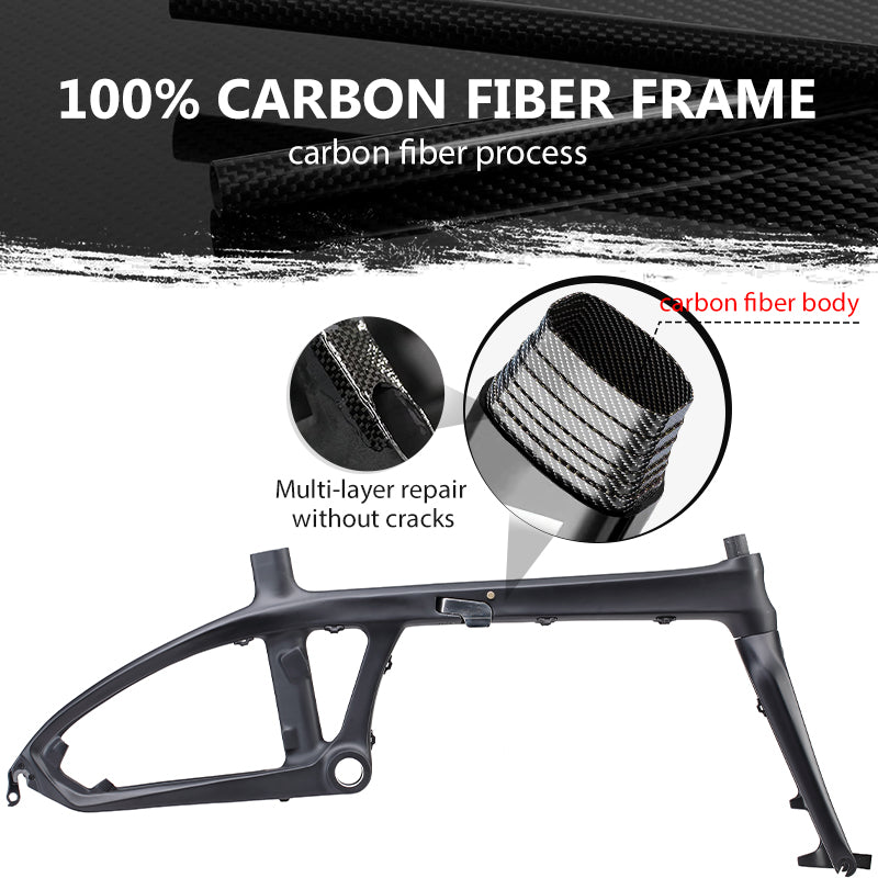 SAVA Z1 carbon fiber folding bike with carbon fiber frame