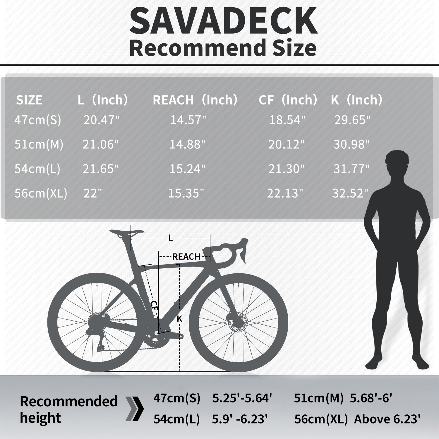 SAVA AURORA 7.0 Di2 R7170 Size Guide