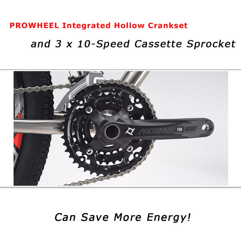 SAVA Titanium Alloy Mountain Bike with prowheel crankset 3*10 gear