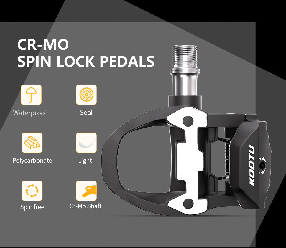 Spin lock pedals