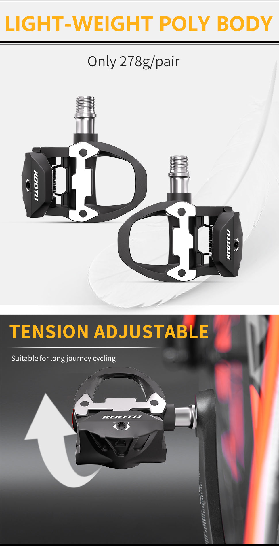 adjustable lock pedals