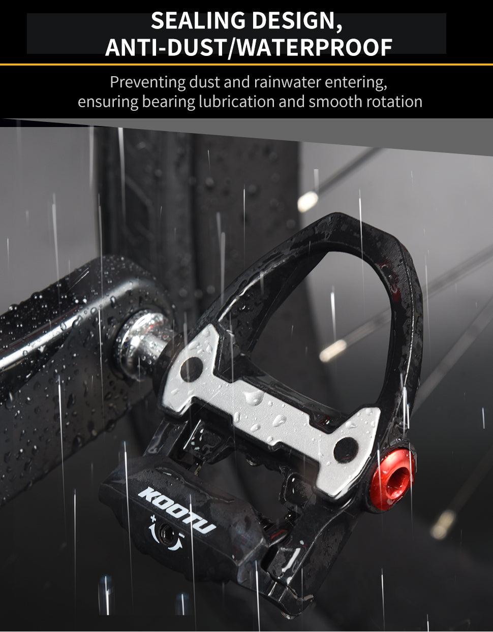 waterproof lock pedals