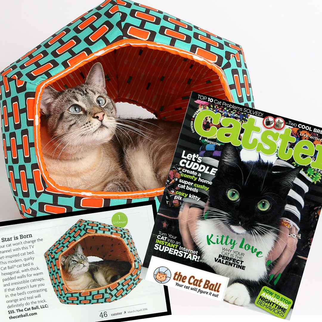 Catster Magazine included the Cat Ball cat bed in their March/April 2016 issue