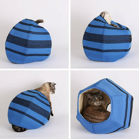The Cat Ball cat bed takes on the challenge of the dressgate controversy is the dress black and blue? 