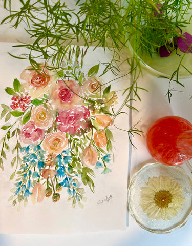 Watercolour floral designs by Art Like That!