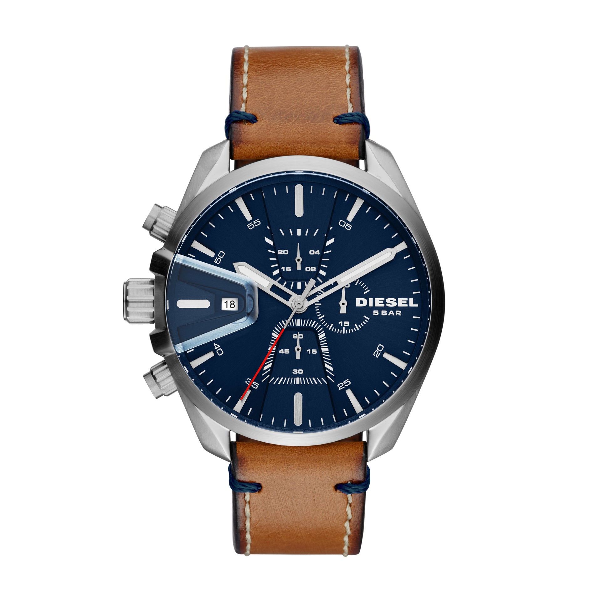 diesel watches brown leather