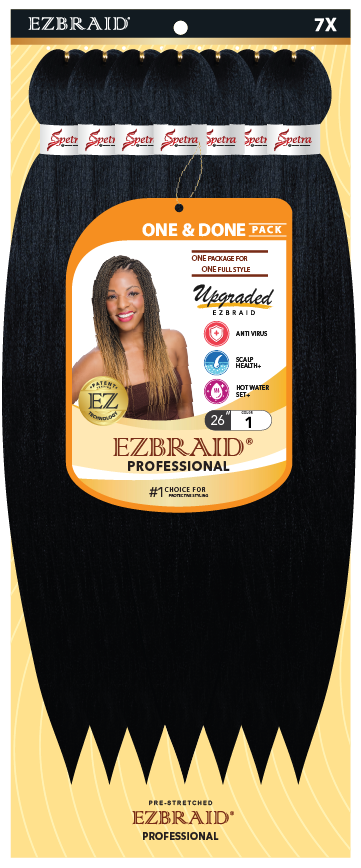 EZ Braiding Hair Pre-Stretched Itch Free Braid 26