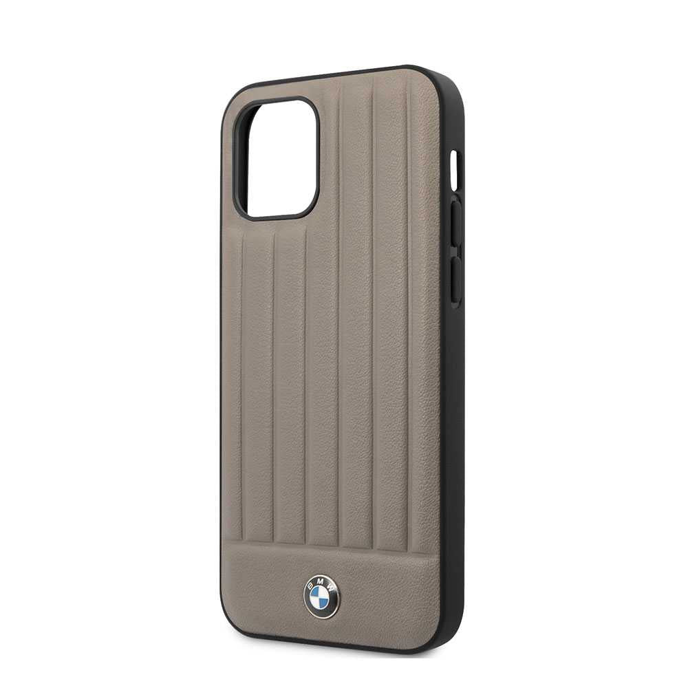 Bmw Iphone 12 Pro Max Shiny Case Leather Vertical Line Dna