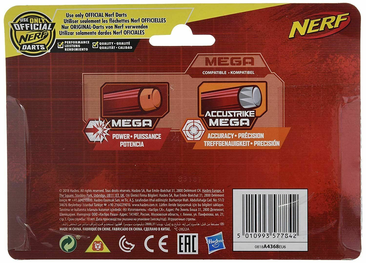 Nerf N-Strike Elite Mega 10 Pack Refill - DNA