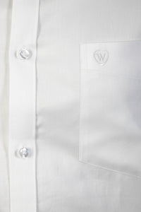 White 100% Cotton Satin Formal Shirt