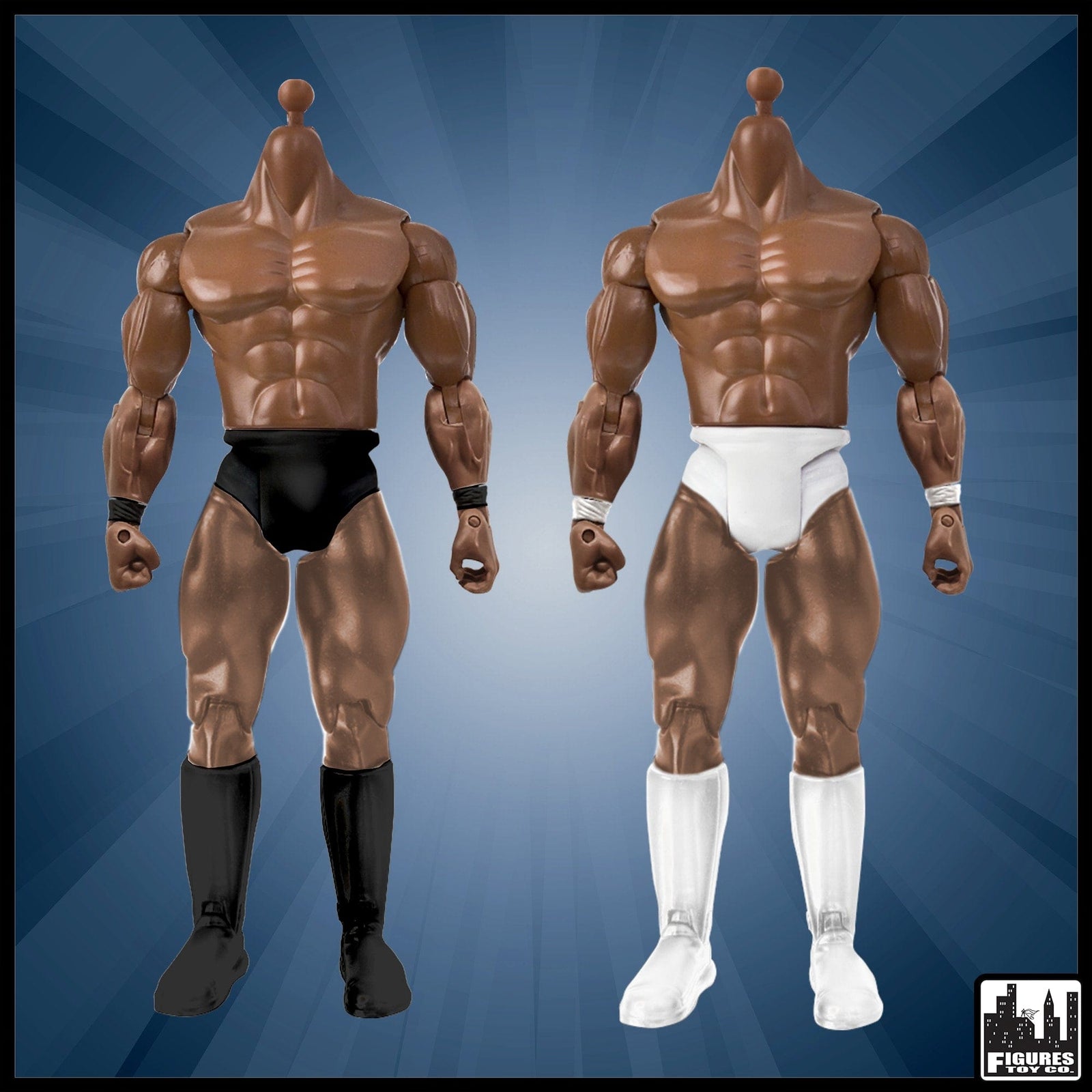 Generic 7 Inch Wrestling Action Figure With White Body & Pants - Figures  Toy Company