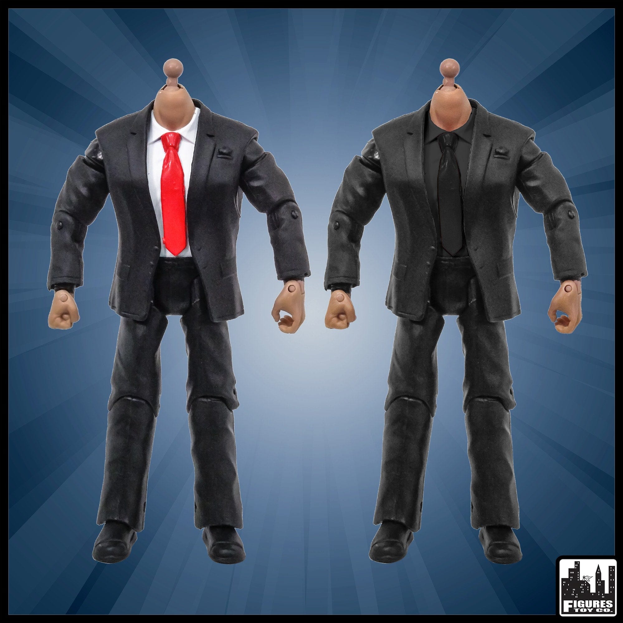 Generic 7 Inch African American Wrestling Action Figure With Skinny Body