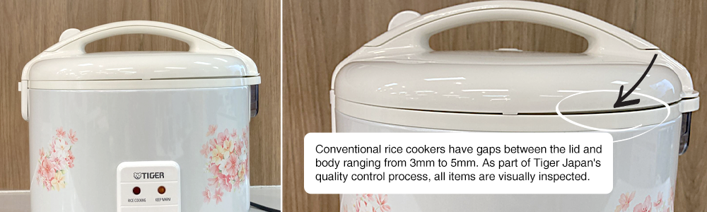 Tiger 5.5 Cup Floral White Rice Cooker & Warmer jnp-1000