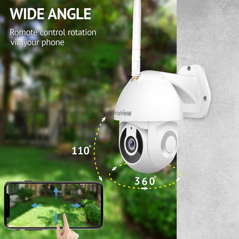 Pan/Tilt WiFi Outdoor Security Camera