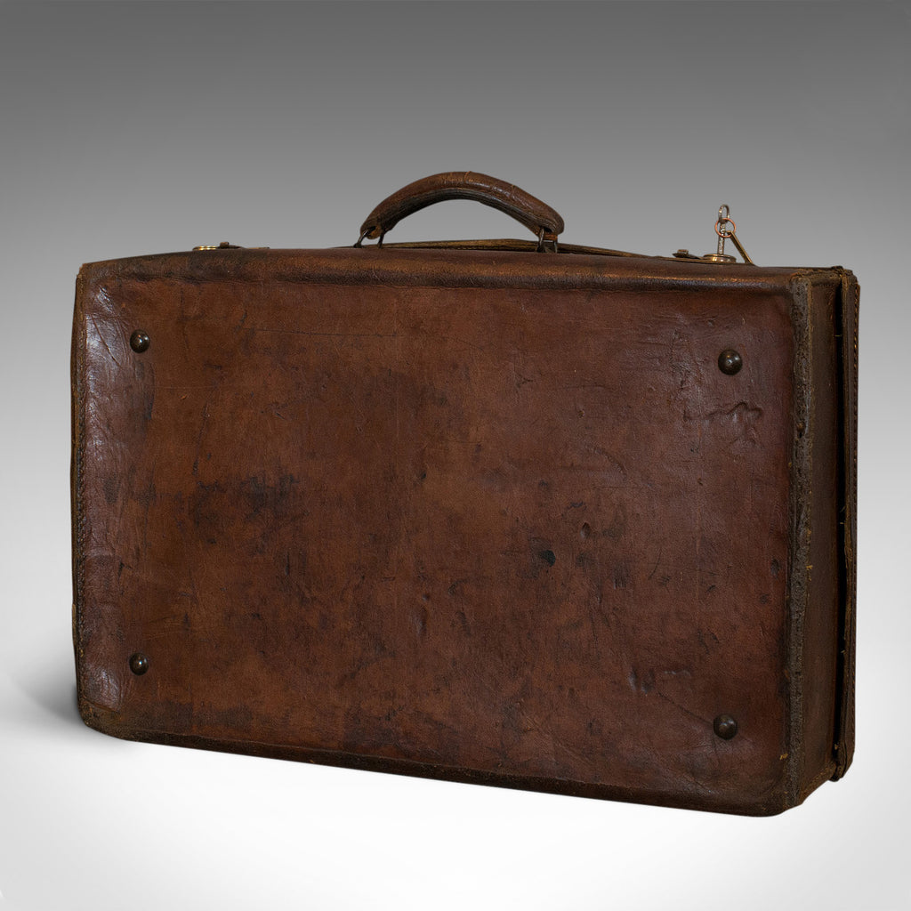 Antique Salesman's Case, English, Leather, Travel Suitcase, Edwardian ...