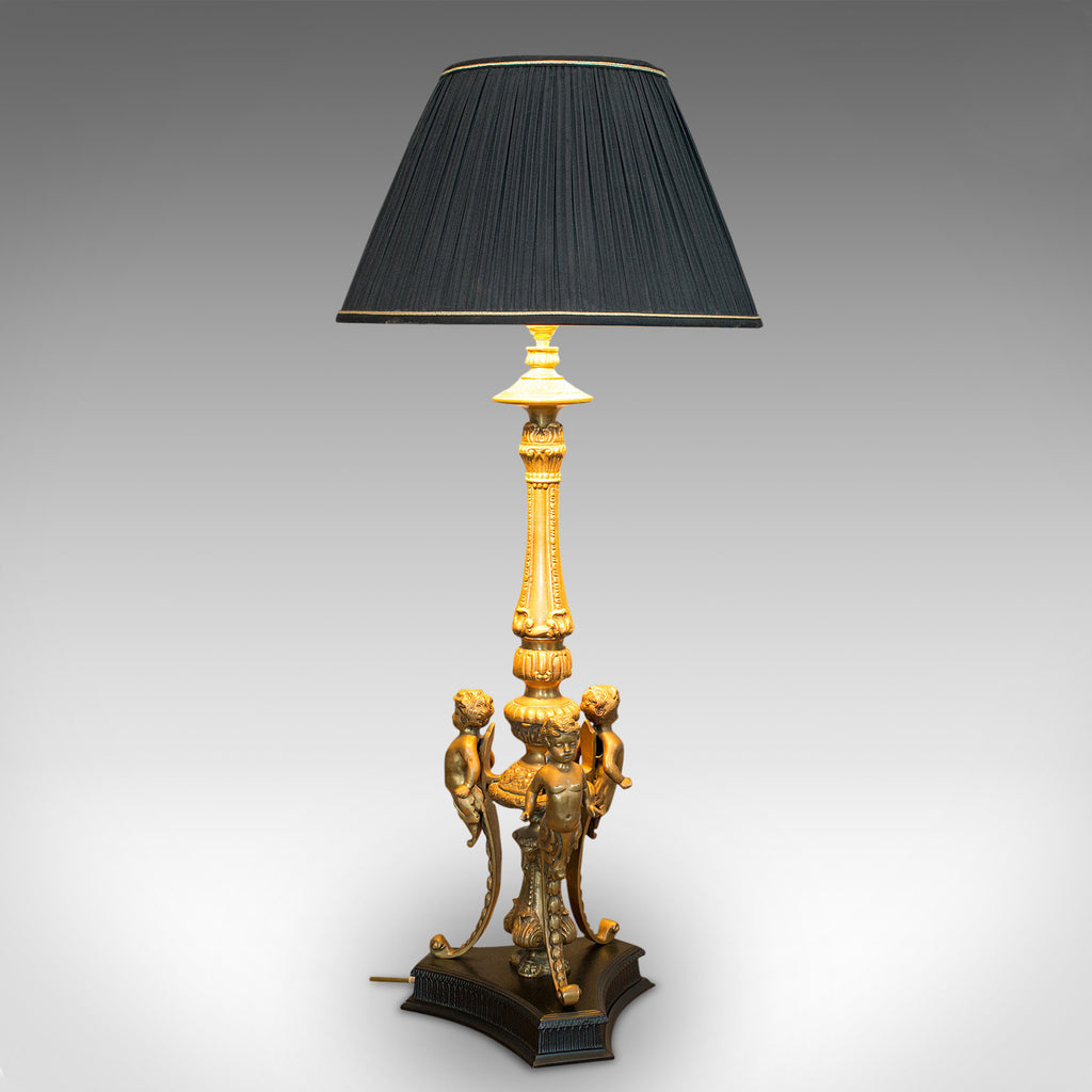 Kangos Retro Table Lamp Black and Brass