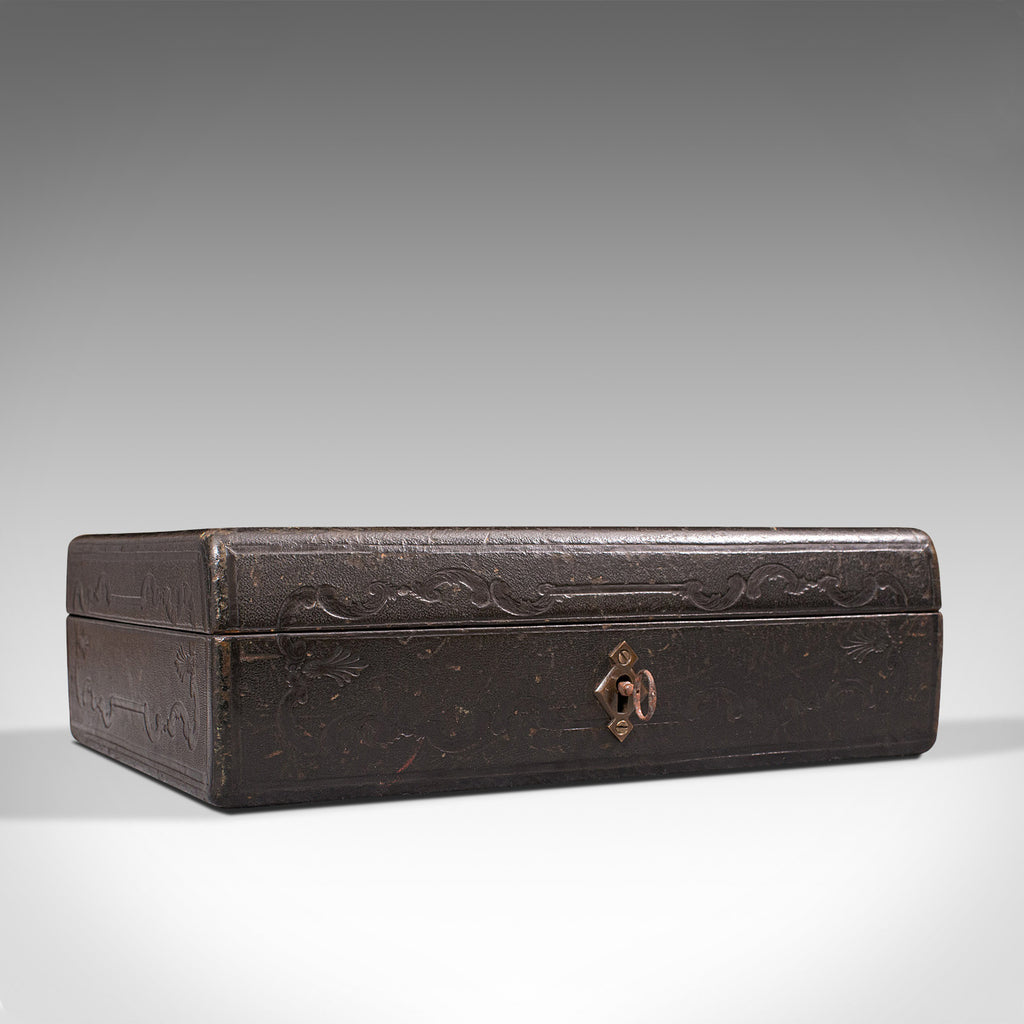 Antique Merchant S Writing Slope English Leather Correspondence Box London Fine Antiques