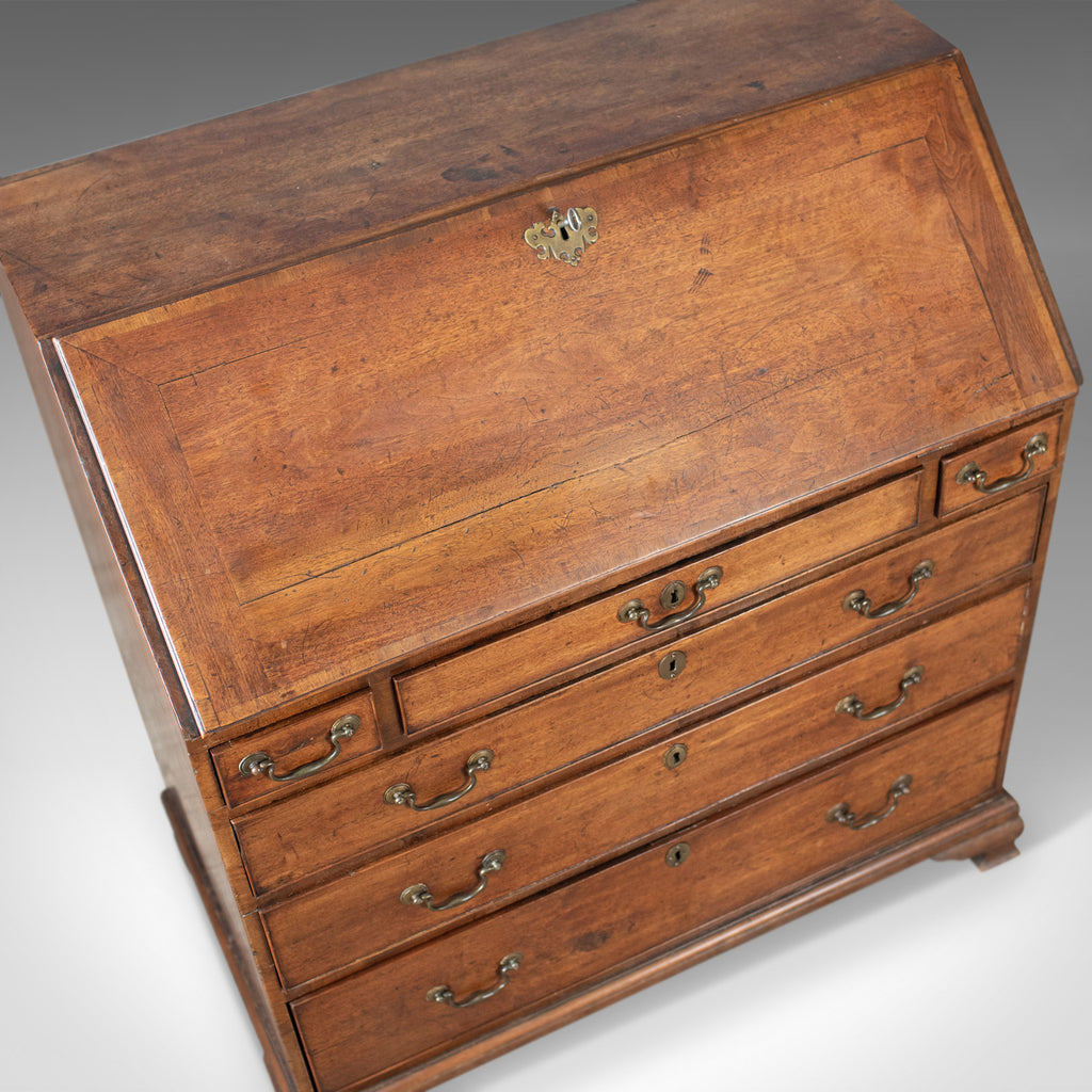 wooden desk with secret compartments