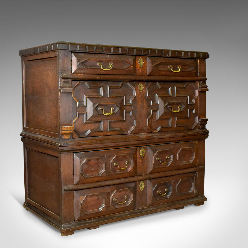 Large Antique Chest Of Drawers, 17th Century, English, Oak London
