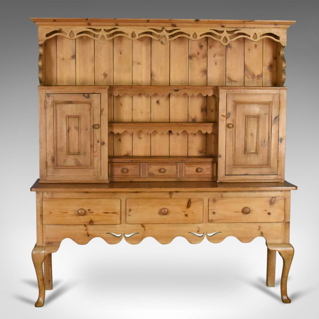 Large Pine Dresser In Victorian Taste Country Kitchen Cabinet Late