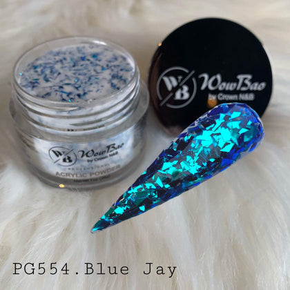 Blue Glitter Acrylic Powder
