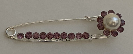 Metallic Crystals 1 Pin ,Hijab Magnetic Pin Round Magnetic Hijab