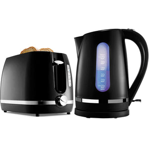 silver kettle and toaster